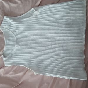 White Knit Sweater Vest